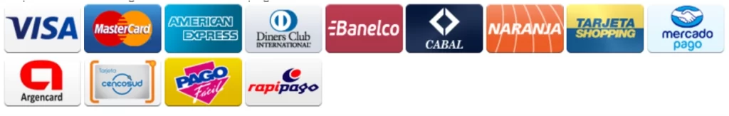 estas son nuestras formas de pago